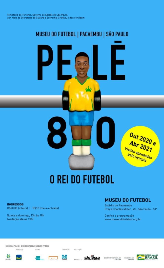 Museu do Futebol faz exposição para homenagear os 80 anos de Pelé