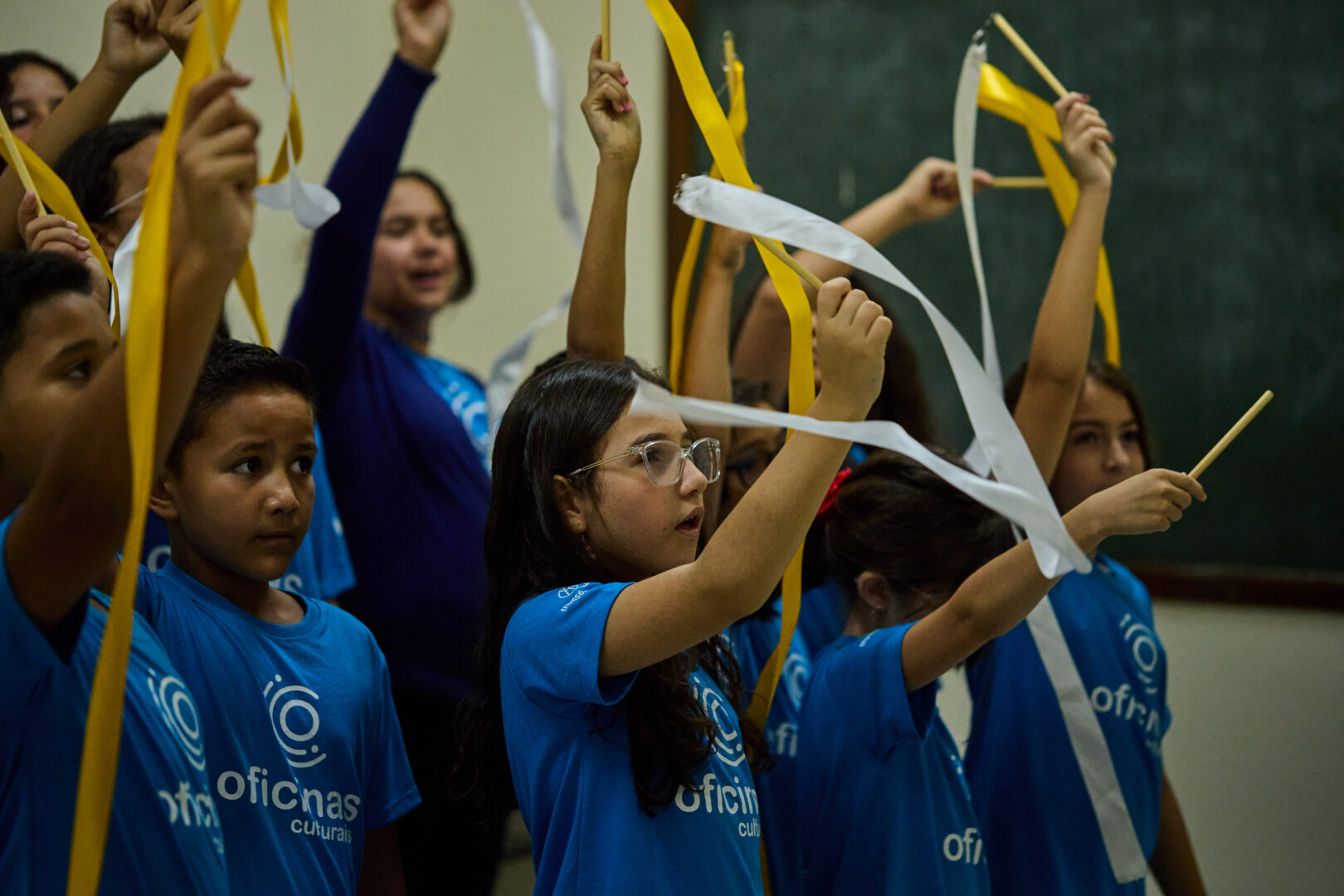 Corais das Oficinas Culturais em Campo Limpo Paulista se apresentam no SESI, em 12 de agosto
